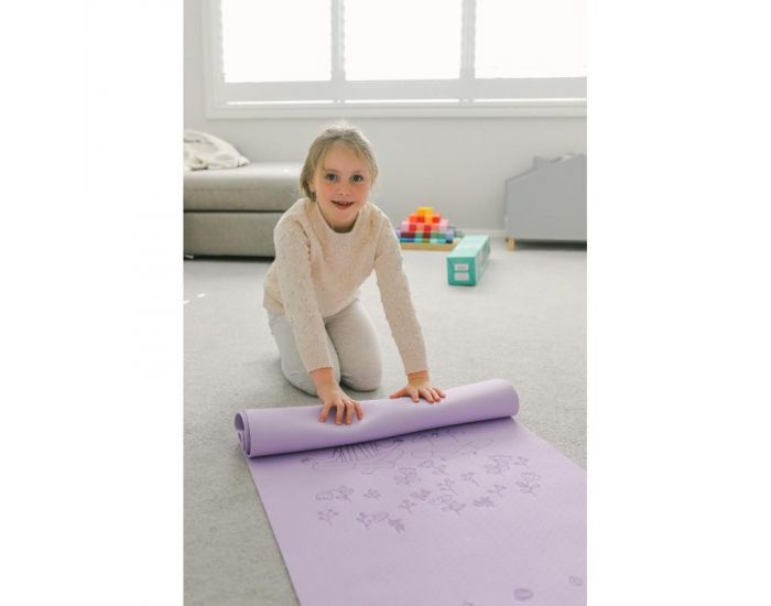 BUKI FRANCE Tapis de yoga enfant - Violet - Ds 4 ans (2)