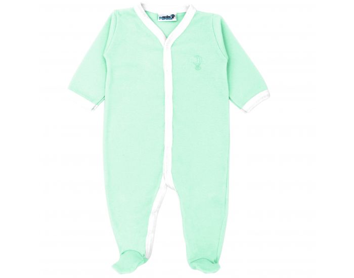PREMIERS MOMENTS Pyjama Lger - 100% Coton Bio - Menthe (1)