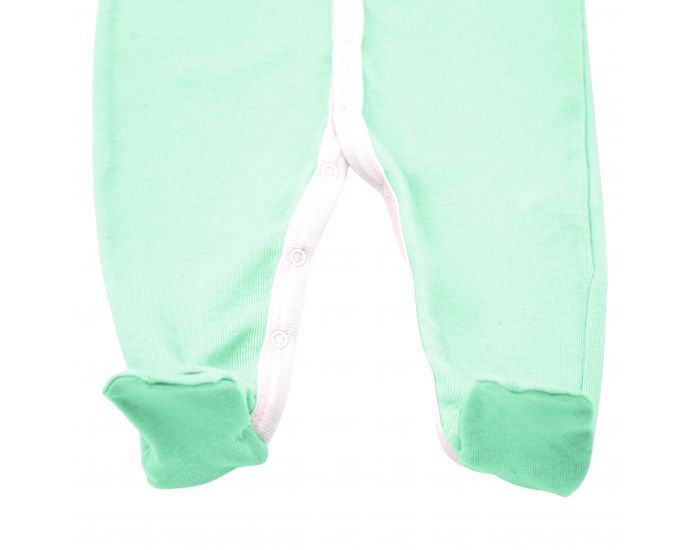 PREMIERS MOMENTS Pyjama Lger - 100% Coton Bio - Menthe (5)