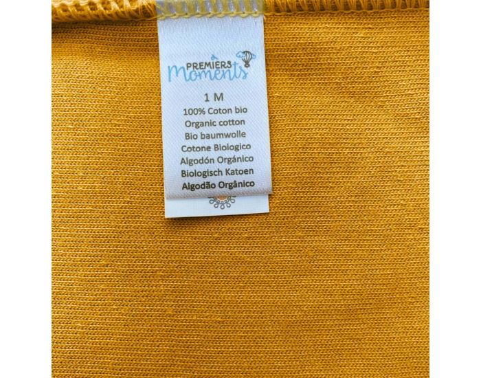 PREMIERS MOMENTS Body Manches Longues Crois� - 100% Coton Bio - Miel (4)