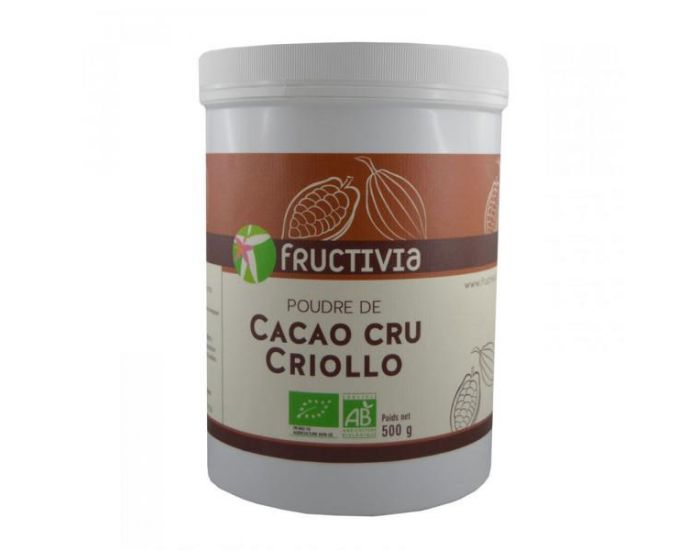 FRUCTIVIA Poudre de Cacao cru Bio - 500 g (2)