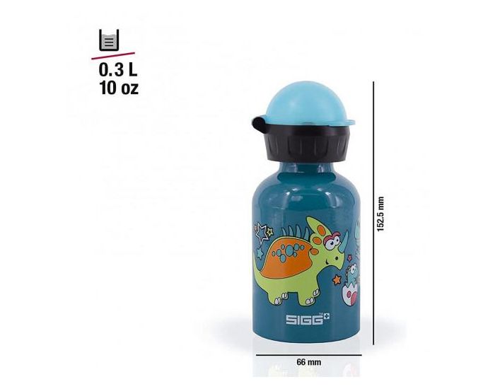 SIGG Gourde pour Enfant en Aluminium - Petit Dino - 0,3L (1)
