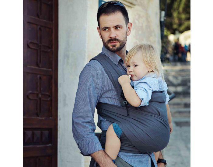  NEOBULLE Porte Bb - Evolu'bulle Mei Tai Prform Echarpe - Anthracite (1)