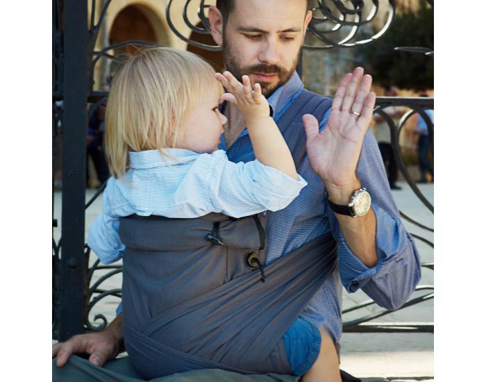  NEOBULLE Porte Bb - Evolu'bulle Mei Tai Prform Echarpe - Anthracite (2)