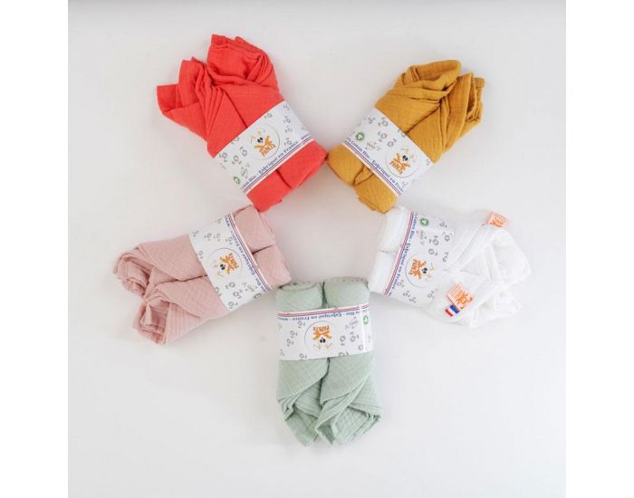 PAPATE Langes en Coton Biologique - Feh - Lot de 2 (3)