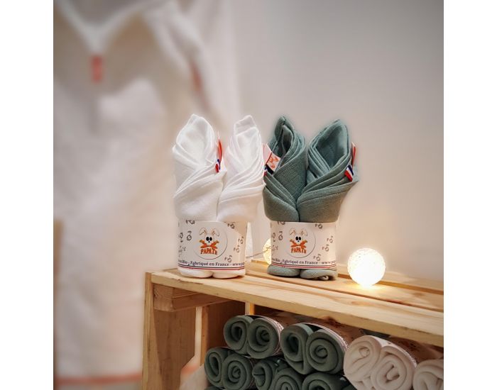 PAPATE Langes en Coton Biologique - Feh - Lot de 2 (4)