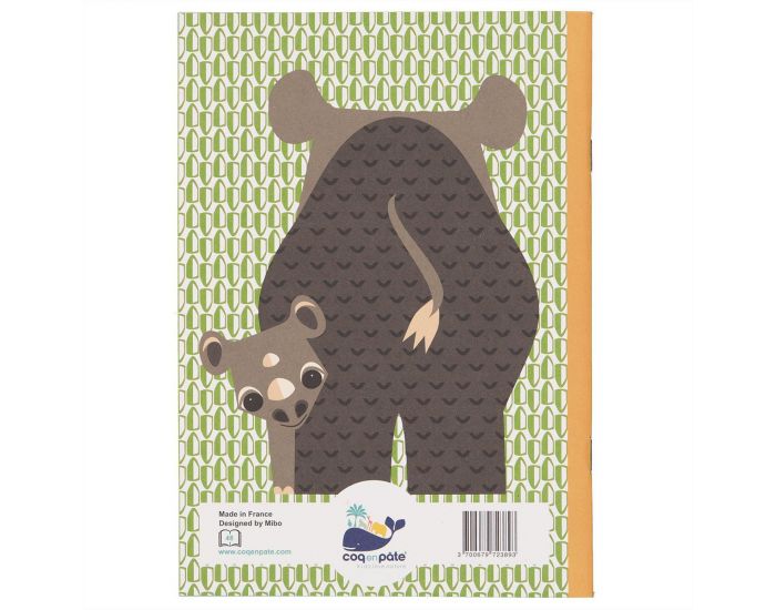 COQ EN PATE Cahier A5 - Rhinoc�ros Vert (1)