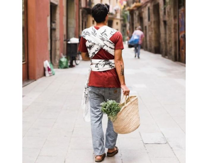 BABY ON EARTH Echarpe de Portage Bio Feuillage (3)