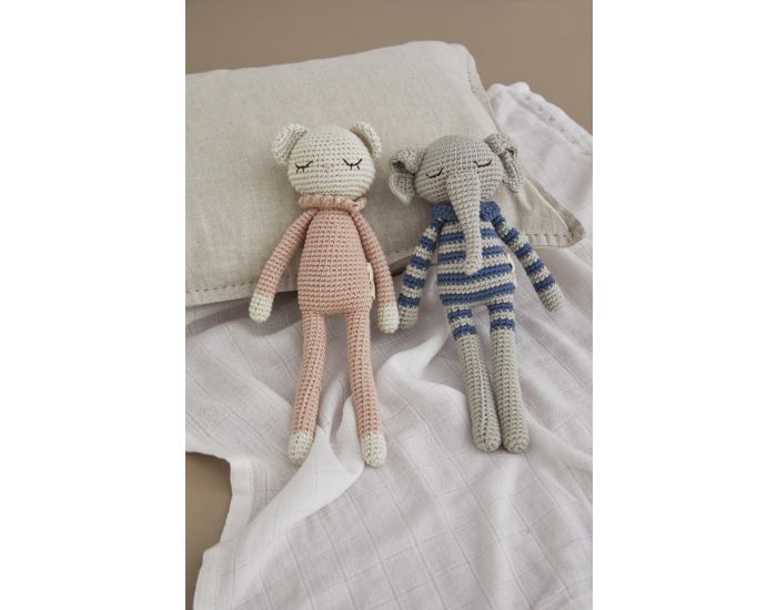 PATTI OSLO Doudou en crochet Ellie l'�l�phant - D�s La Naissance (3)