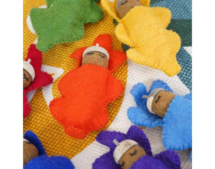 PAPOOSE TOYS R�veurs des Bois Rainbow - Set de 7 - D�s 3 ans - PAPOOSE TOYS (7)