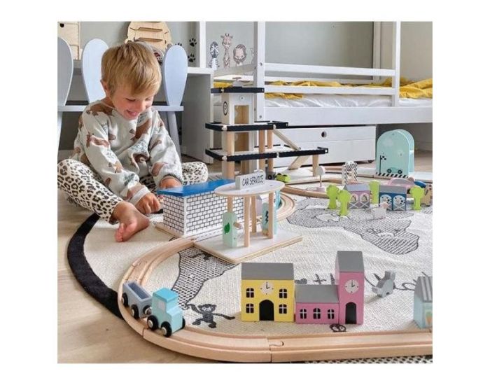 JABADABADO Grand Circuit Train en Bois - D�s 3 ans (1)