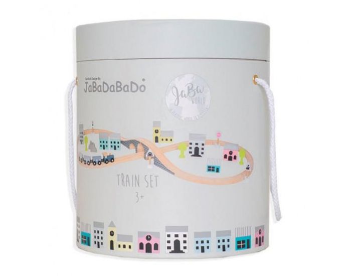 JABADABADO Grand Circuit Train en Bois - D�s 3 ans (4)