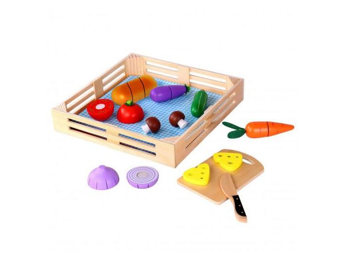TOOKY TOY Jouet en Bois Plateau de L�gumes - D�s 18 mois  (1)