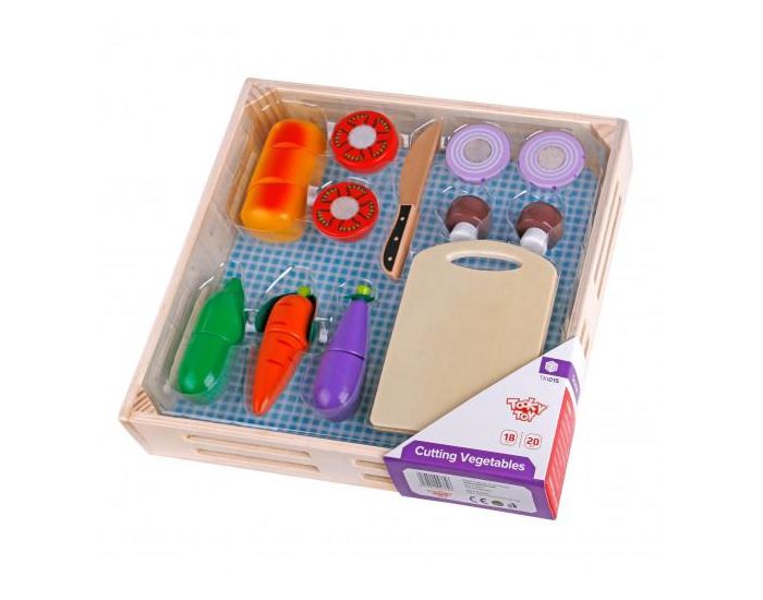 TOOKY TOY Jouet en Bois Plateau de L�gumes - D�s 18 mois  (3)
