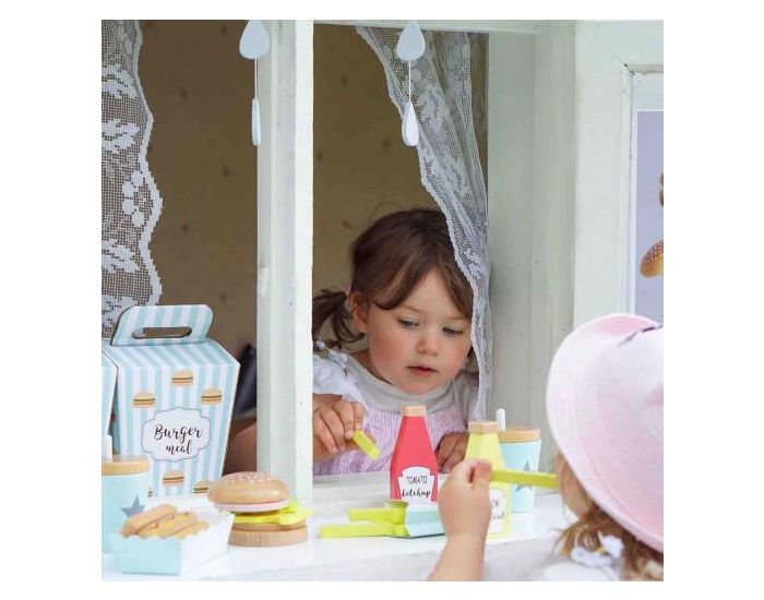 JABADABADO Jouet en Bois Dinette Burger Meal - D�s 2 ans (5)