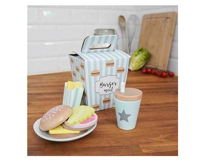 JABADABADO Jouet en Bois Dinette Burger Meal - D�s 2 ans (6)