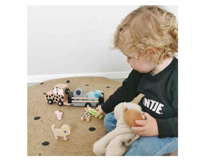 JABADABADO Jouet en Bois Grande Voiture Jeep Safari - D�s 18 mois (5)