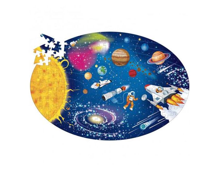 SASSI JUNIOR Puzzle & Livre Voyagez, d�couvrez, explorez, L'Espace, le syst�me solaire - D�s 6 ans (1)