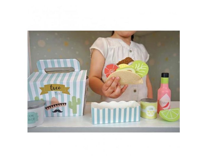 JABADABADO Jouet en Bois Dinette Tacos Set - D�s 2 ans (1)
