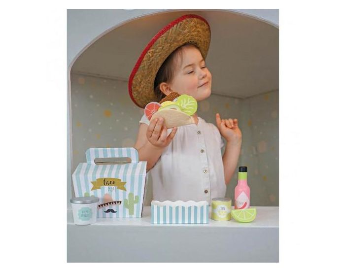 JABADABADO Jouet en Bois Dinette Tacos Set - D�s 2 ans (2)