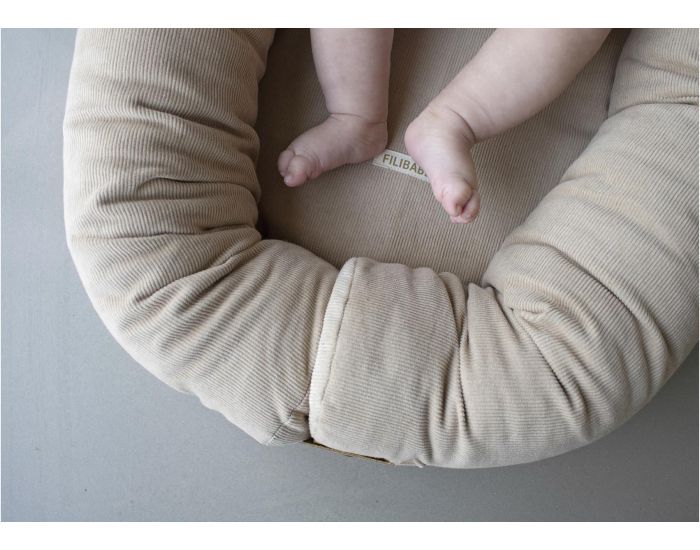 FILIBABBA  Babynest R�ducteur de Lit - Velours c�tel� (1)
