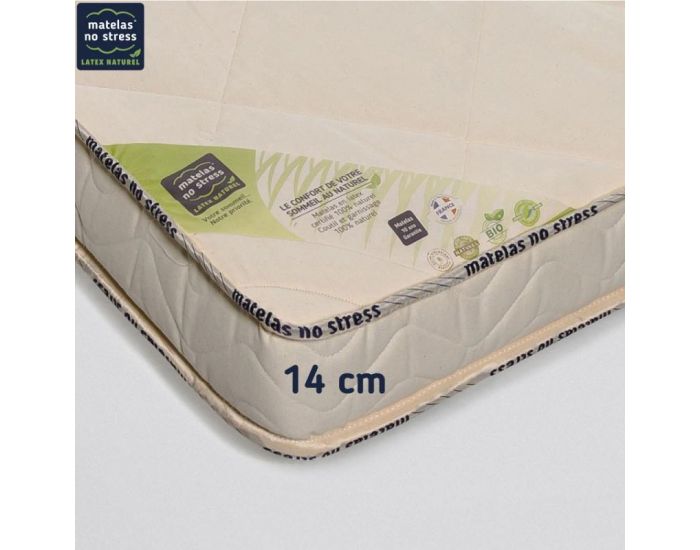MATELAS NO STRESS Matelas Enfant Latex Naturel - 14 cm (2)