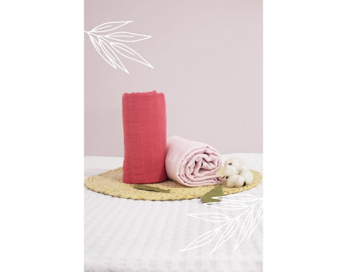 KADOLIS Maxi langes ultra doux Tencel� Coton Bio - Unis - Lot de 2 (7)