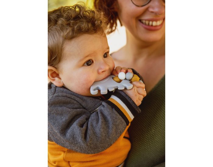 MAWEN MATERNE Hochet Silicone - El�phant Gris - D�s 4 mois  (2)