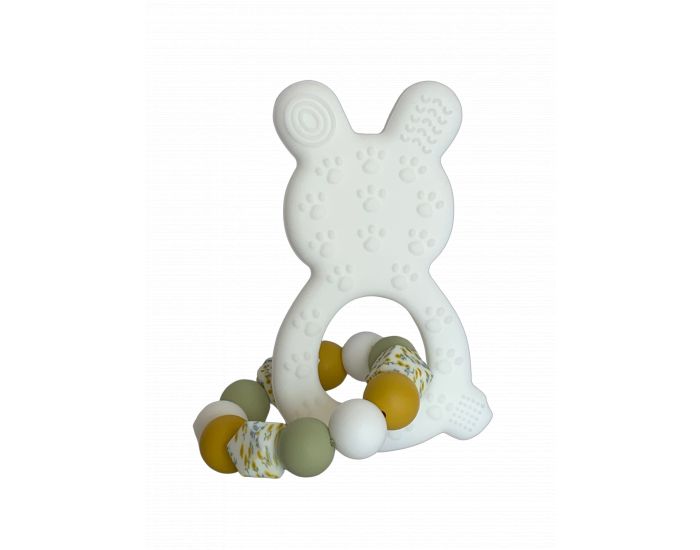 MAWEN MATERNE Hochet Silicone - Lapin Blanc - D�s 4 mois (1)