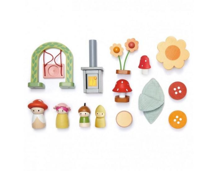 TENDER LEAF TOYS Maison de Poup�e en Bois Rosewood - D�s 3 ans  (4)
