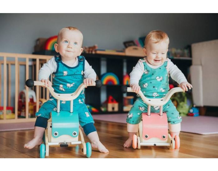 WISHBONE BIKE Mini Flip - Porteur & bascule Bleu (1)