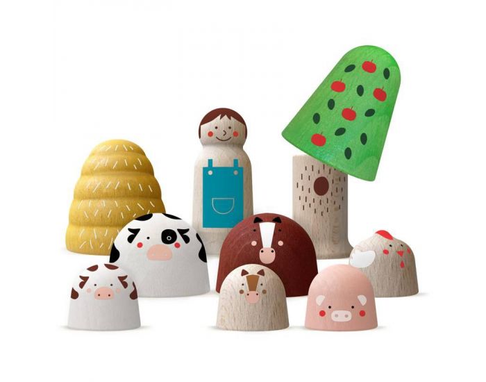 LONDJI My Wooden World - Ferme - D�s 2 ans (1)