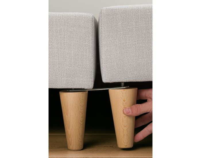 KADOLIS Sommier Tapissier - Scandinave - Base Bois (3)