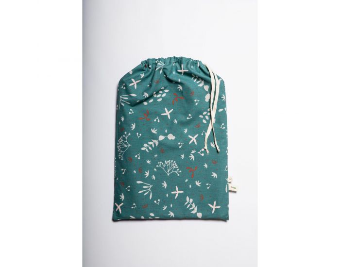 KADOLIS Drap housse en Coton Bio adulte - Ikebana (4)