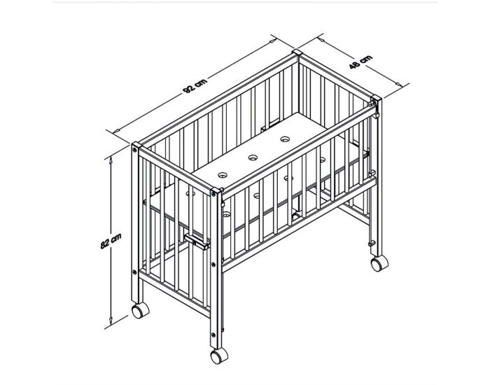 TISSI Lit Berceau Co-dodo � Barri�res Coulissantes (4)