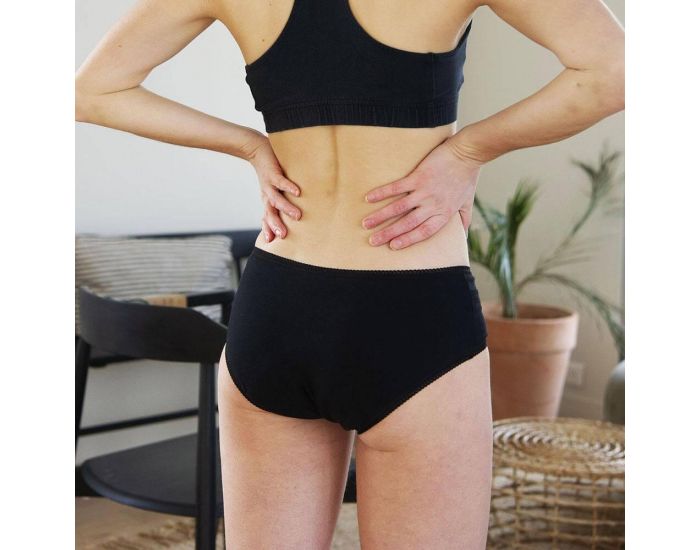 ELIA Shorty Menstruel Sixtine Noir - Flux Abondant (1)