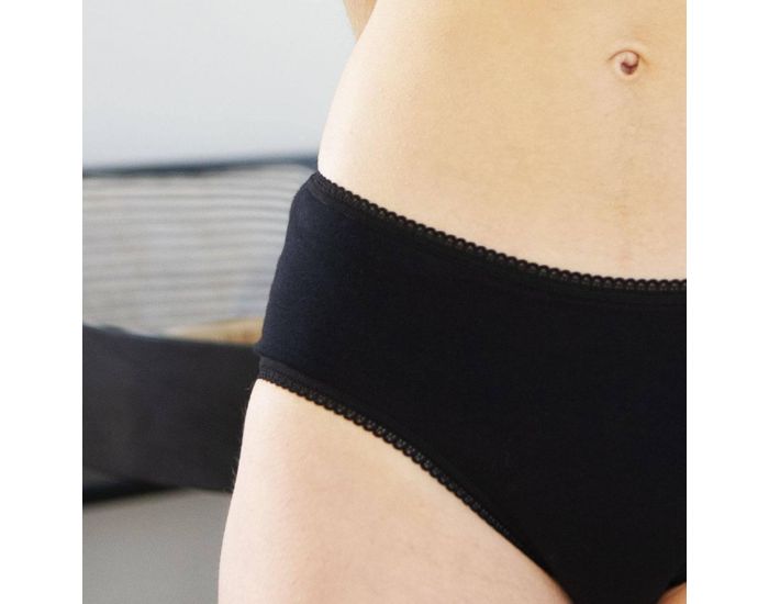 ELIA Shorty Menstruel Sixtine Noir - Flux Abondant (3)
