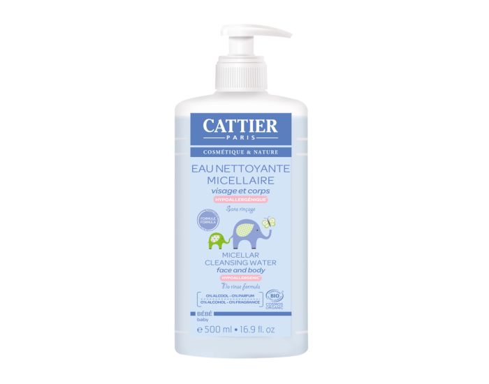 CATTIER Bébé eau nettoyante micellaire hypoallergénique - 500ml (1)
