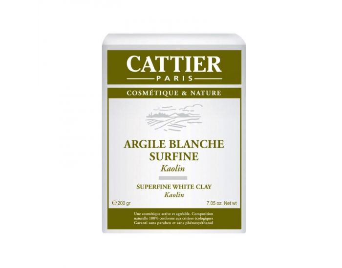 CATTIER Argile - Blanche Surfine - Kaolin - 200 g (1)