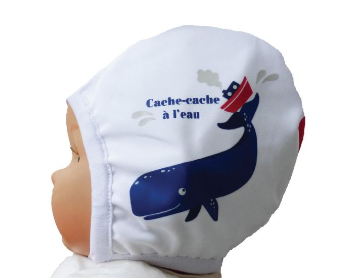 PIWAPEE Bonnet de bain Bb Nageur - Cachalot rouge (1)