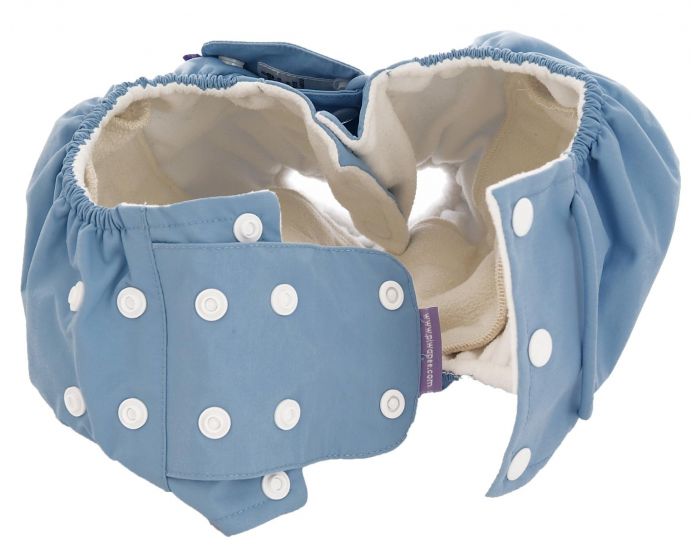 PIWAPEE Couche d'Apprentissage Step-in avec Ouverture Latrale - Bleue (1)