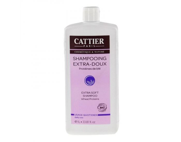 CATTIER Shampooing Extra Doux - Usage Quotidien - 1 litre (1)