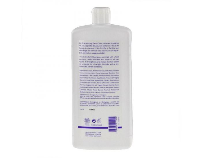 CATTIER Shampooing Extra Doux - Usage Quotidien - 1 litre (2)