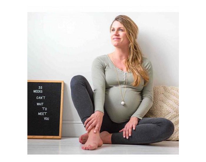 SEVIRA KIDS Bola de Grossesse - Feuille d'Or Rose (2)