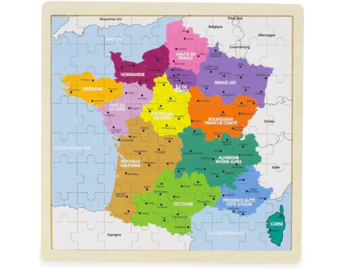 ULYSSE Puzzle carte de France les r�gions - 72 pi�ces - D�s 3 ans (2)