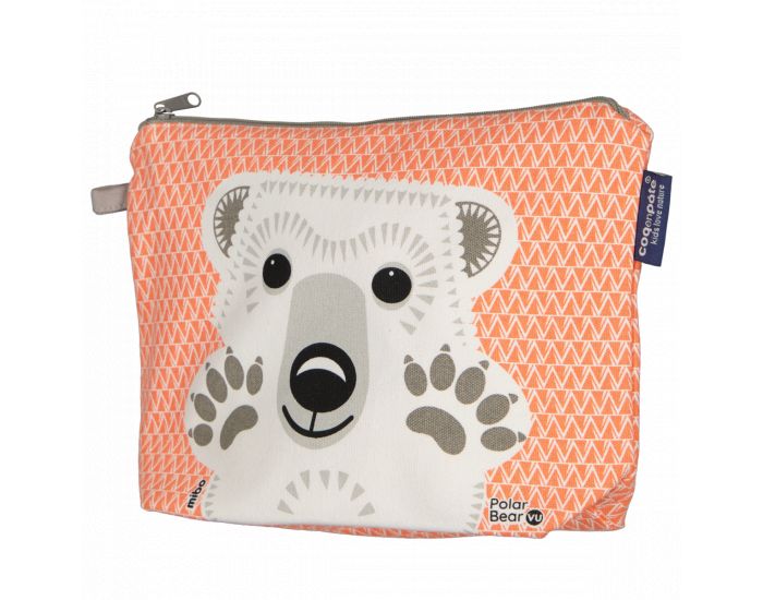 COQ EN P�TE Trousse de toilette ours polaire Rose (2)