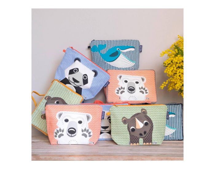 COQ EN P�TE Trousse de toilette ours polaire Rose (3)