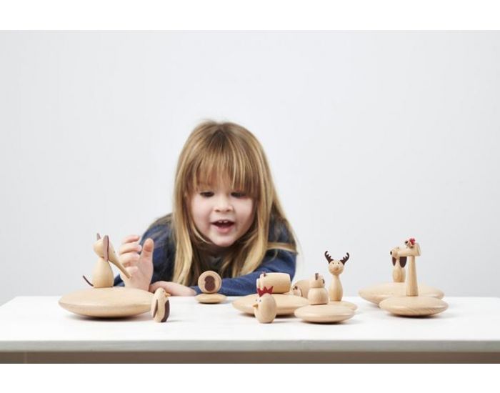 TICKIT Animaux en Bois - D�s 3 ans - Lot de 10 (1)