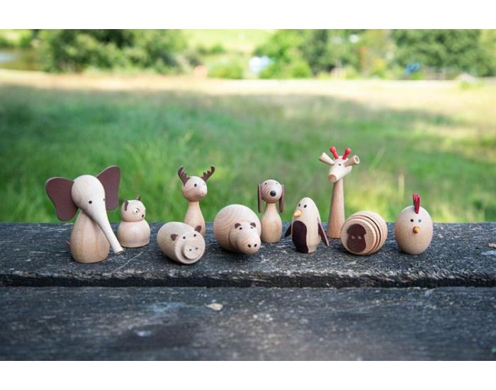 TICKIT Animaux en Bois - D�s 3 ans - Lot de 10 (5)