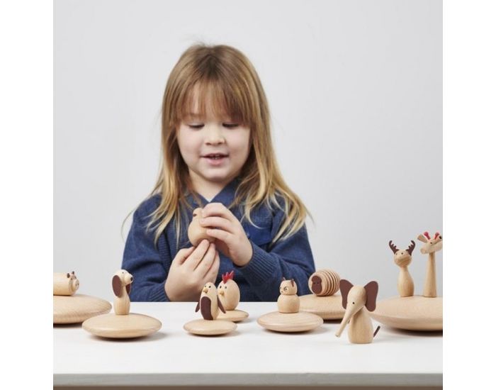 TICKIT Animaux en Bois - D�s 3 ans - Lot de 10 (7)